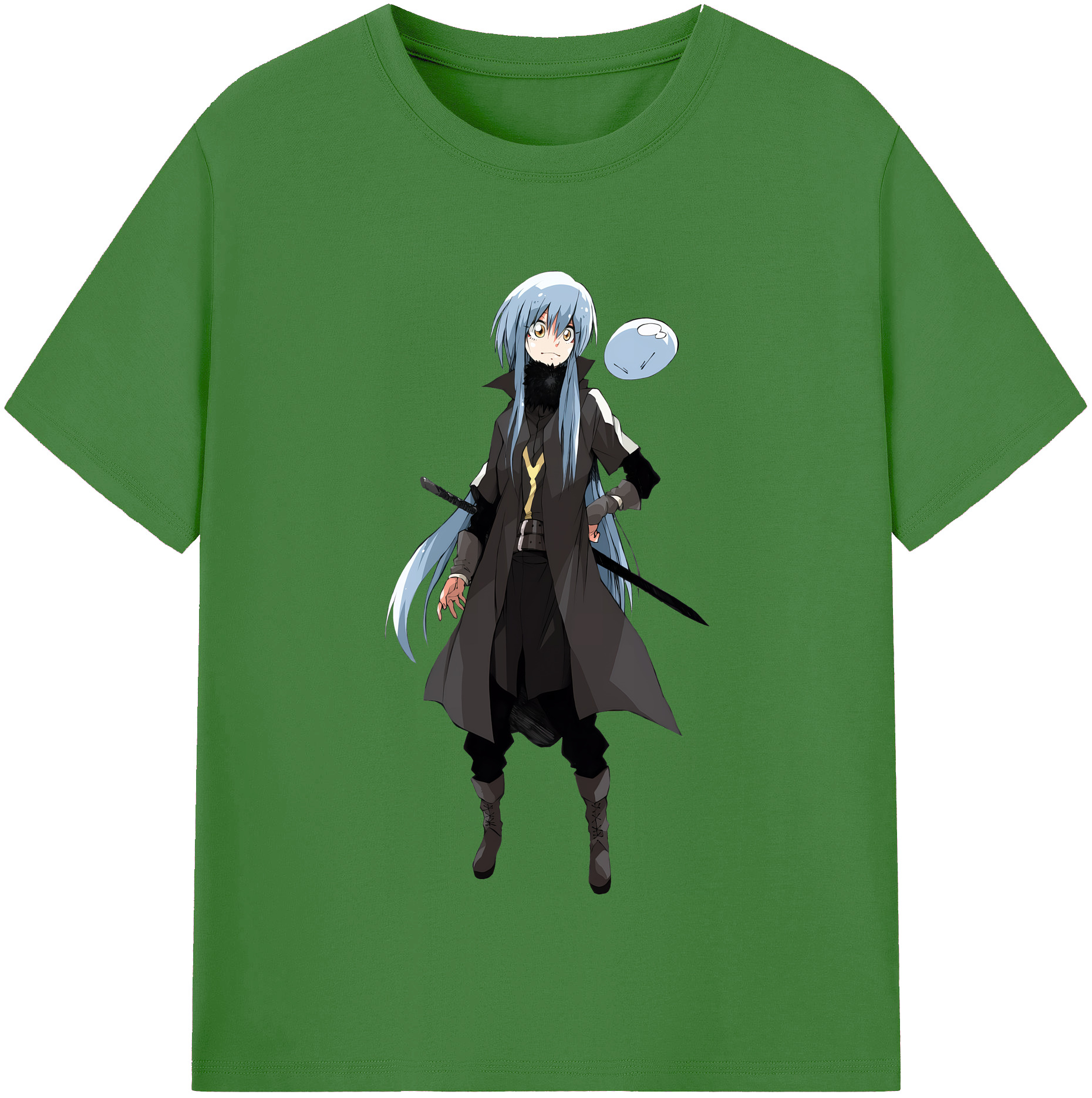 （画像用） 転スラ Regarding Reincarnated to Slime レディースカジュアルプリントTシャツ（綿100％）
